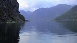 The Aurlands Fjord at Flåm, considered one of the most scenic in Norway